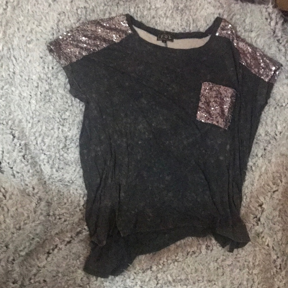 Glittery Pocket T
